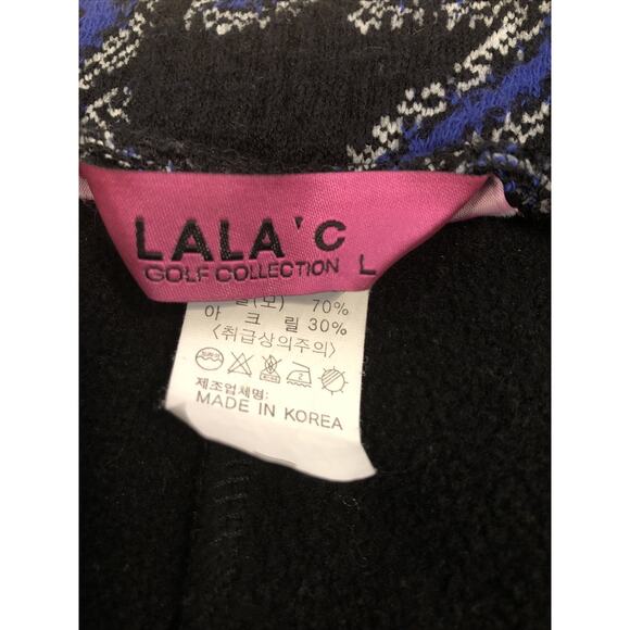 Lala’c Golf Collection Women’s Pull-On Pants Size L Black & Blue Comfort Stretch - Picture 5 of 8